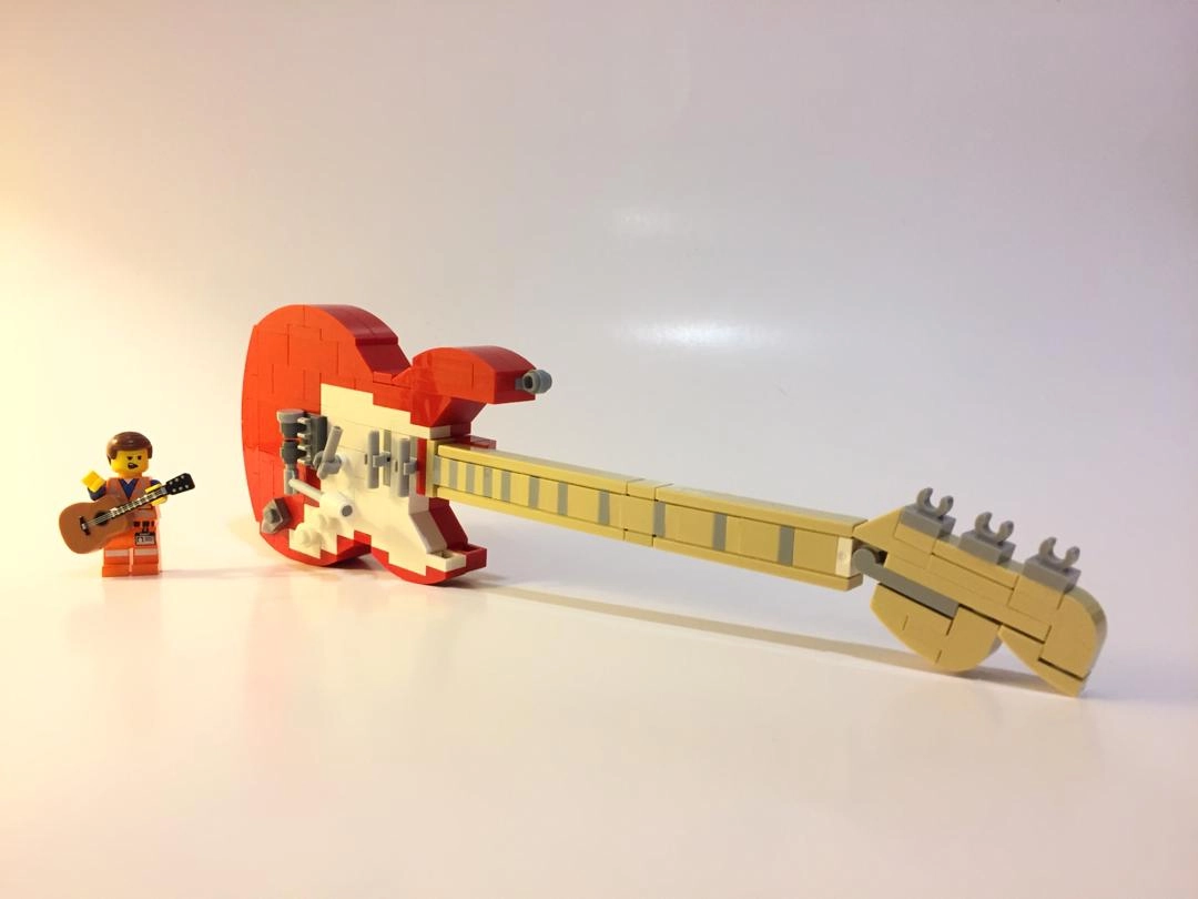 LEGO MOC Guitar Series Stratocaster Red Brick Sanctuary Toys lego-moc-guitar-series-stratocaster-red-brick-sanctuary-toys