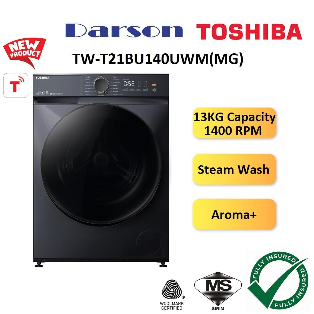 2026 Toshiba Front Load Washing Machine Inverter 13KG With Steam Wash ...