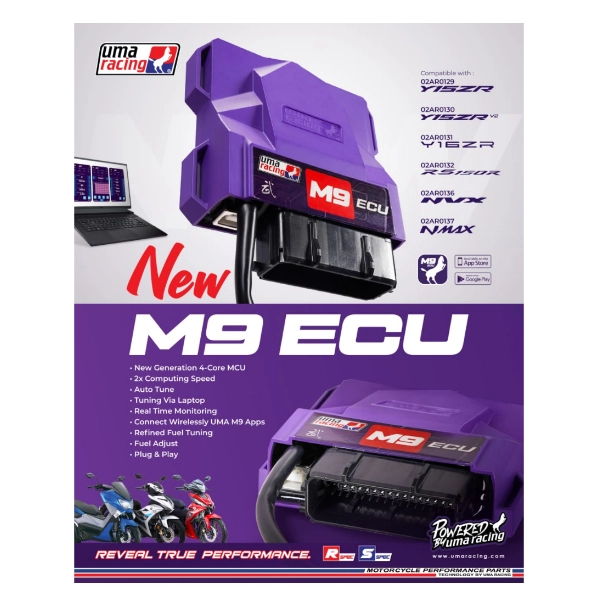 Test Speed Uma Racing UMA RACING Y15 V1 V2 LC135 FI V8 M9 ECU RACING | GT Speed Bike Sdn Bhd