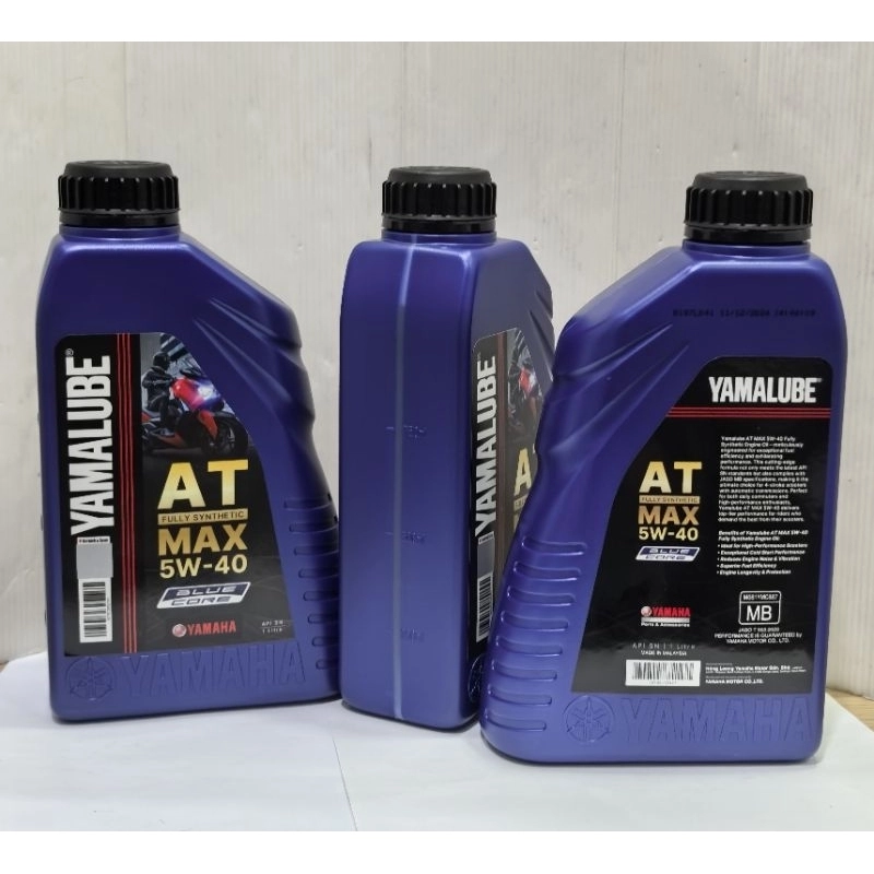 Blue Core Engine Oil 100% ORIGINAL -YAMALUBE SCOOTER AT MAX FULLY SYNTHETIC 5W-40 BLUE CORE ...