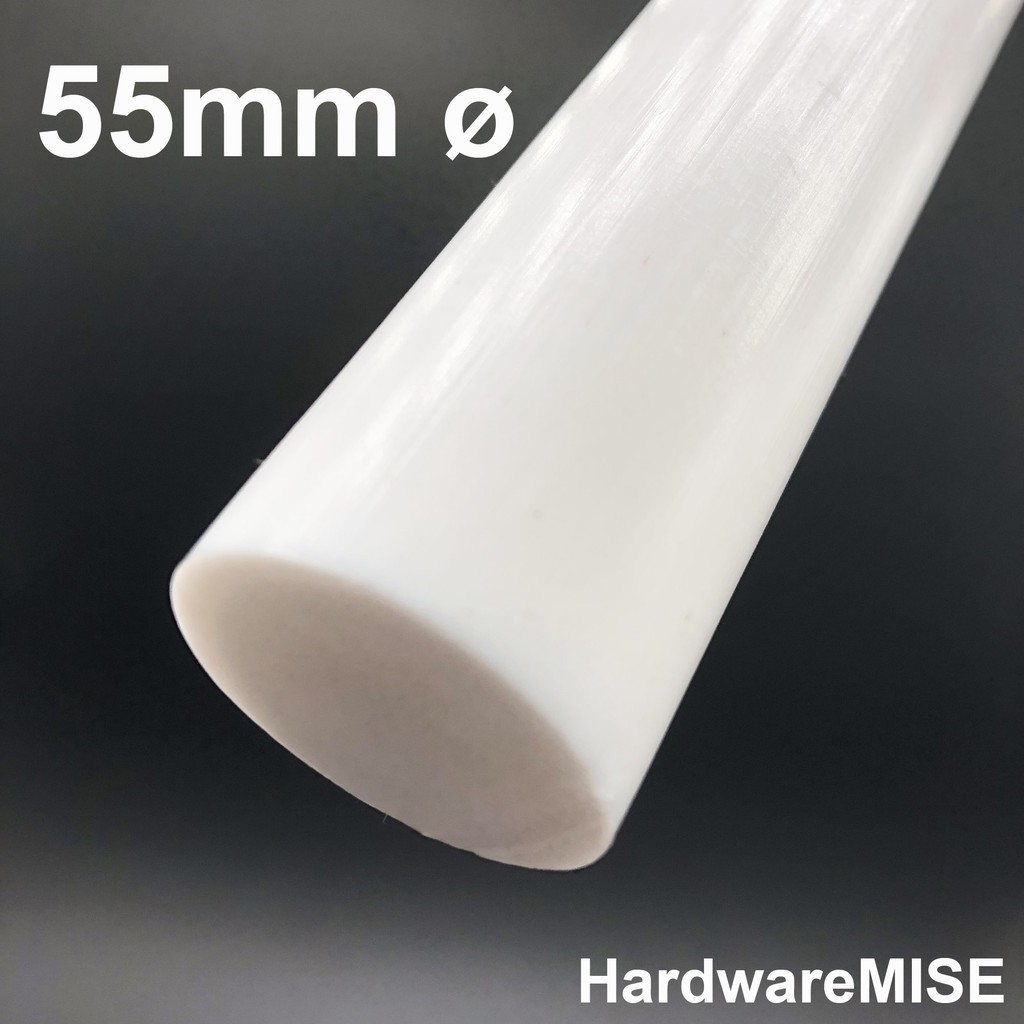 PTFE ROD TEFLON ROD 55mm diameter | HardwareMISE Official Store ...