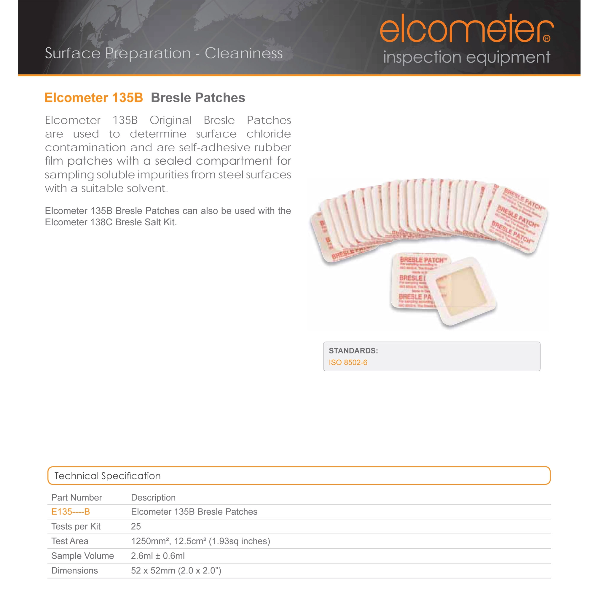Box Elecometer ELCOMETER E135-B BRESLE PATCH, 135B PACK OF 25 PCS | HardwareMISE ...