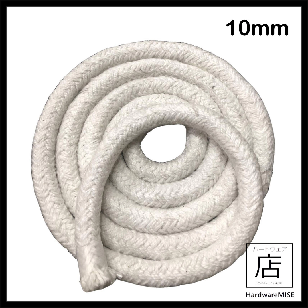 Ceramic Fibre Round Rope 10mm Ceramic Braided Packing Rope With SS Wire ...