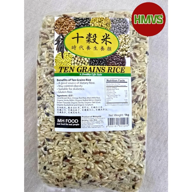 Mh Rice MH Food Ten Grains Rice | Beras Sepuluh Bijian (十谷米) 1kg📣 | HMVS ...