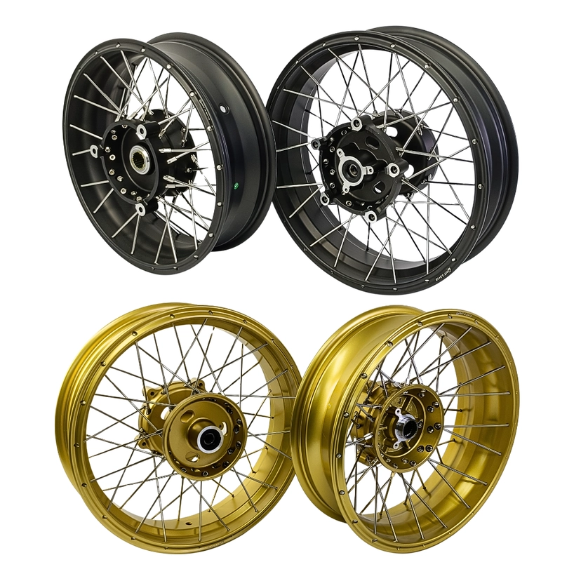 Ring Xmax Rim Yamaha XMAX 250 300 V1 V2 V3 Spoke Rims | Tubeless Rims | Black / Gold ...