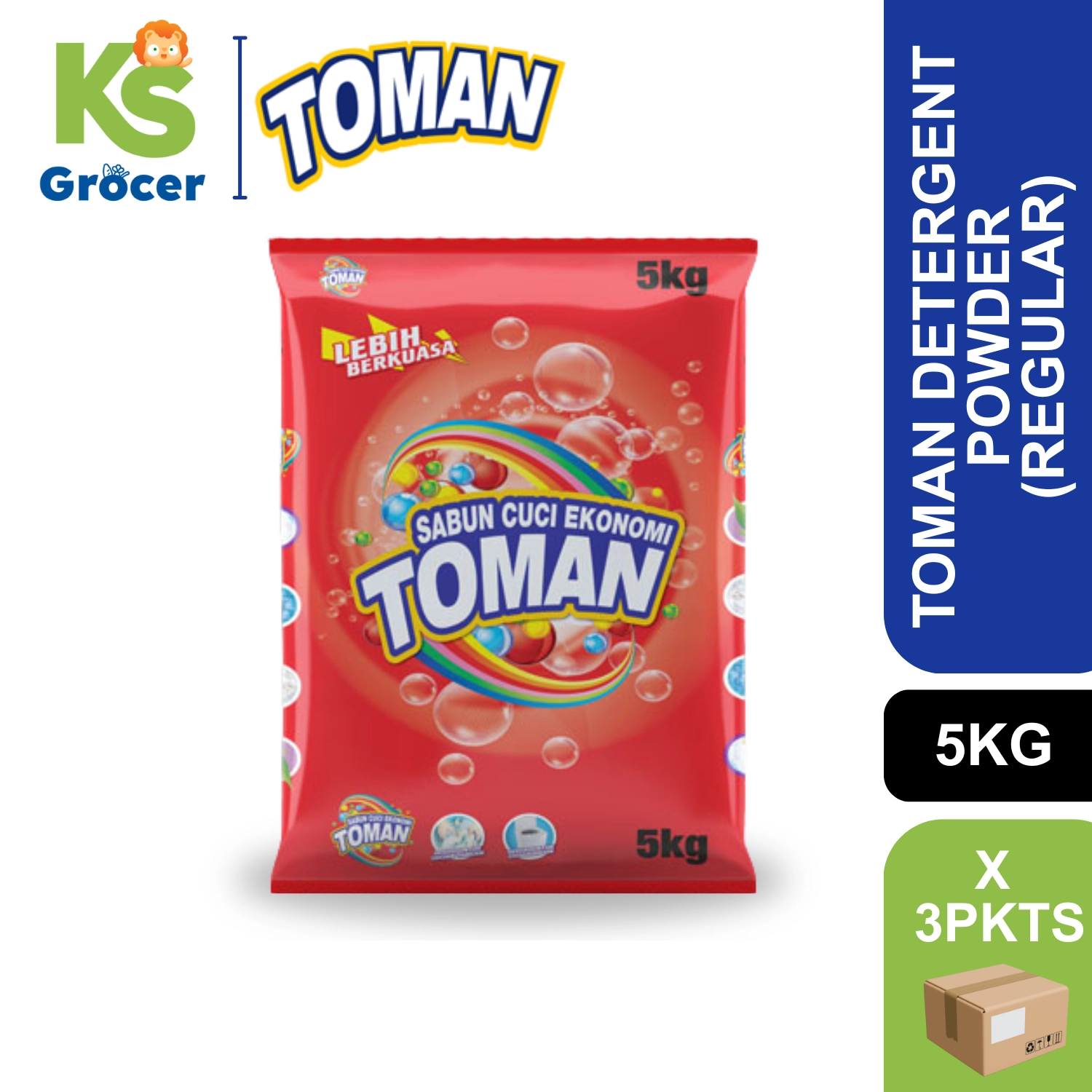 Toamn TOMAN POWDER 5KGx3 - REG | KS GROCER | B2B Wholesale Groceries, FMCG ...