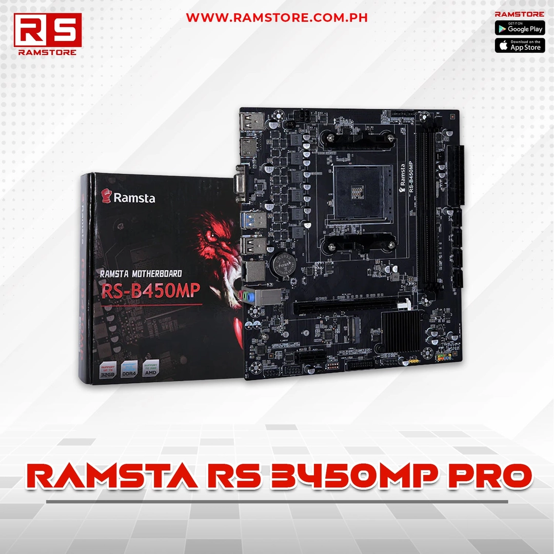 PCZ Motherboard Ramsta RS B450M Pro AM4 | RAMSTORE – Everything You ...
