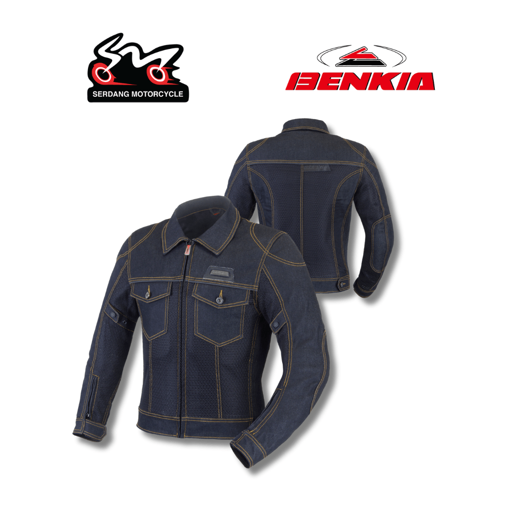 BENKIA Denim Riding Jacket JC34 | Serdang Motorcycle