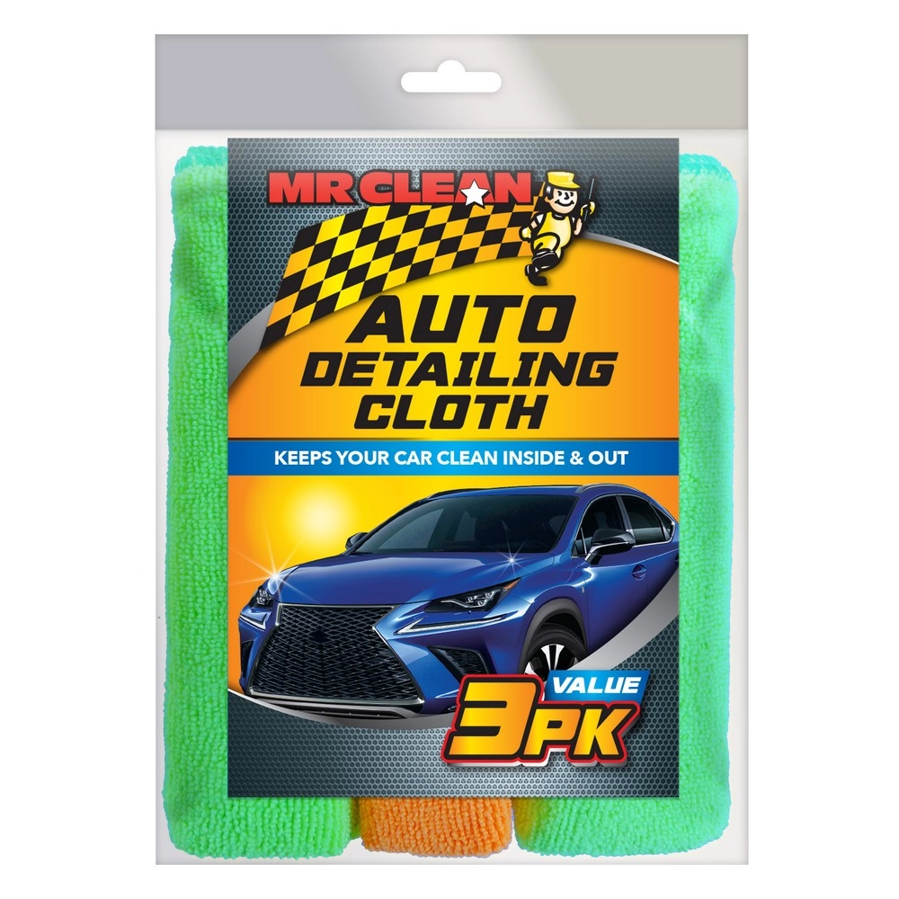 Detailing Clothes Mr Clean Auto Detailing Cloth 3-Pack | skideas - Premium Auto Detailing ...