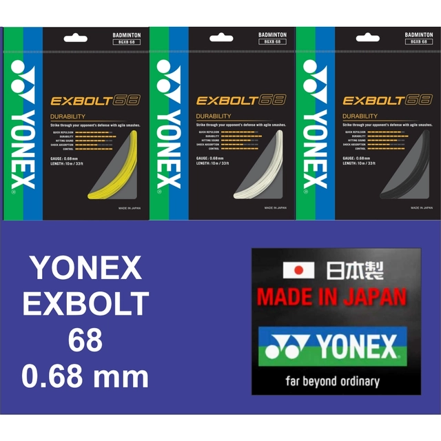 Exbolt String Yonex Exbolt 68 Badmtinton String Original from Sunrise. | Sukan ...