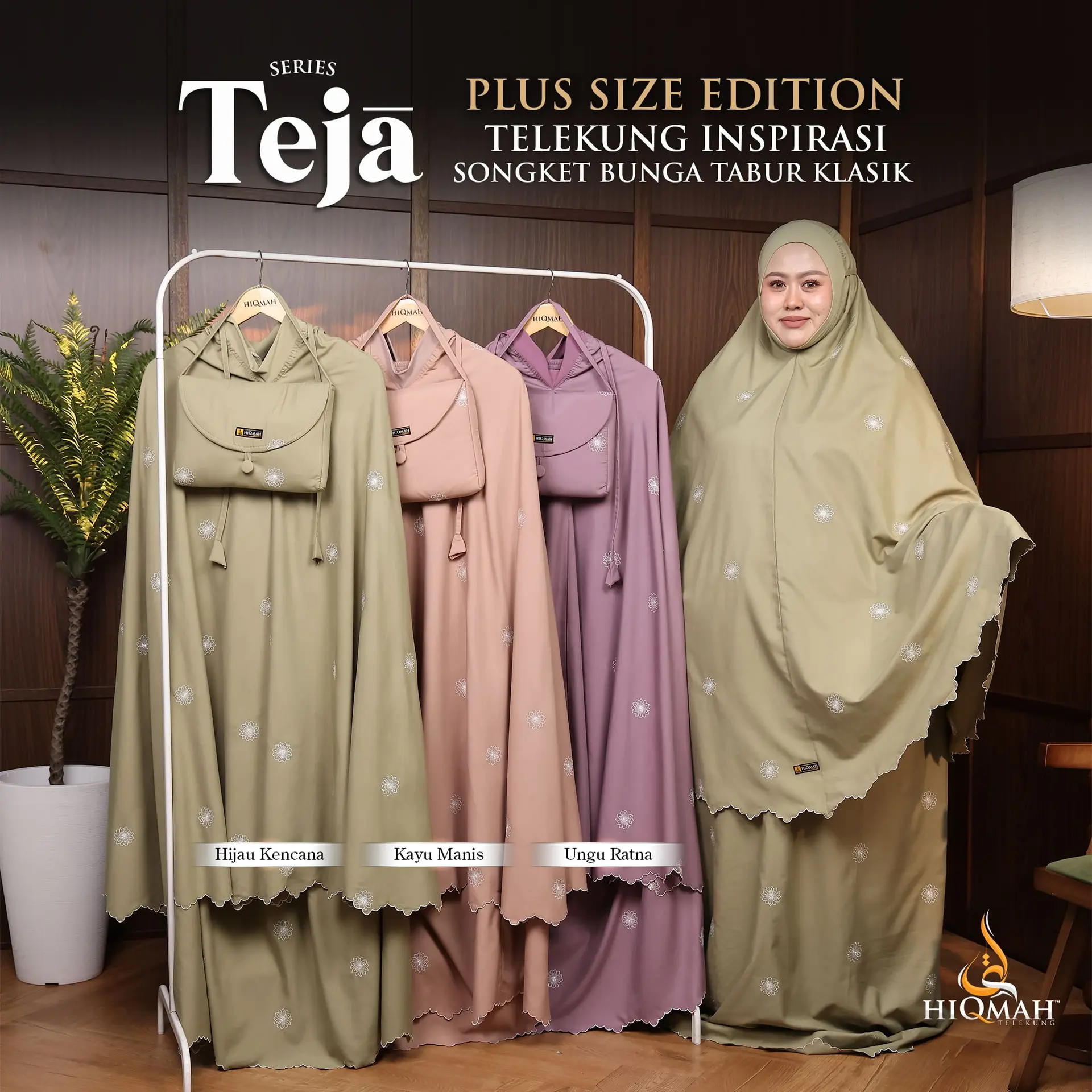 Telekung Color Telekung Hiqmah | Telekung Solat Premium – Fabrik Sejuk, Lembut & Eksklusif