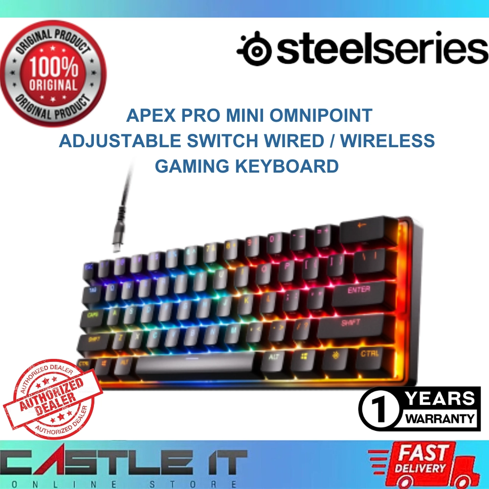 Steelseries APEX PRO MINI Omnipoint Adjustable Switch Gaming Steelseries APEX PRO MINI Omnipoint Adjustable Switch Gaming