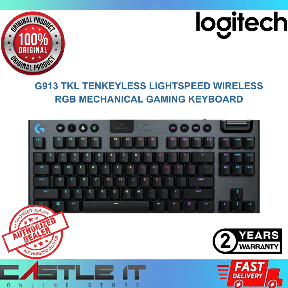 Logitech G913 TKL LIGHTSPEED GL Clicky / Linear / Tactile Logitech G913 TKL LIGHTSPEED GL Clicky / Linear / Tactile