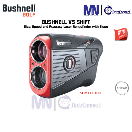 Bushnell Golf Tour V5 Shift Slim Edition Golf Laser GPS Range