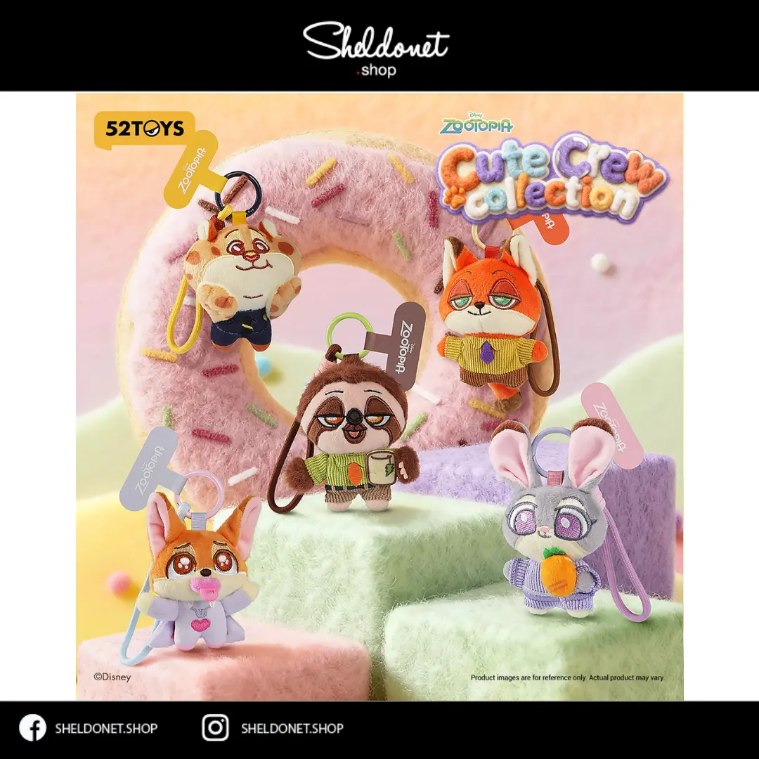 52TOYS: Zootopia Cute Crew Collection Plush Phone Strap Blind Box 52TOYS: Zootopia Cute Crew Collection Plush Phone Strap Blind Box