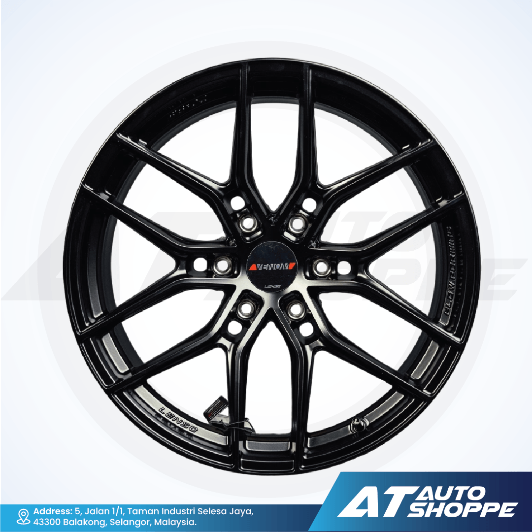Lenso Venom VT3 Matte Black 20x9.5 ET15 6x139.7 (1 Piece) | AT Lenso Venom VT3 Matte Black 20x9.5 ET15 6x139.7 (1 Piece) | AT