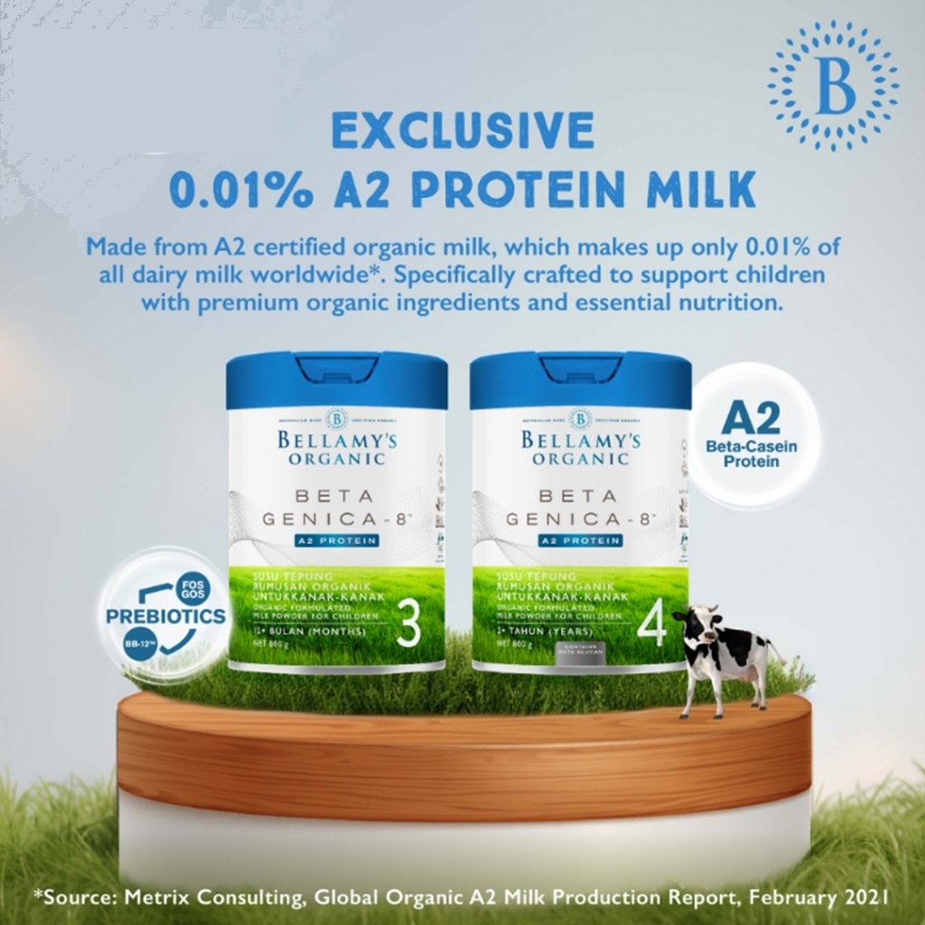 Bellamy's Organic Beta Genica-8 Step 3 Toddler Milk Drink Bellamy's Organic Beta Genica-8 Step 3 Toddler Milk Drink