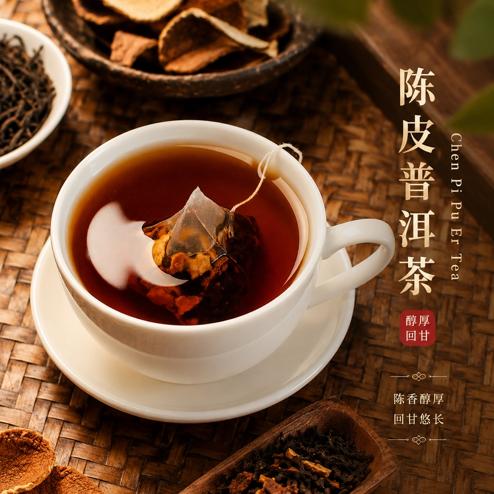 陈皮普洱茶2.5g 20包Chen Pi Pu Er Tea 2.5g 20 bags TRIANGLE | Cheng 陈皮普洱茶2.5g 20包Chen Pi Pu Er Tea 2.5g 20 bags TRIANGLE | Cheng