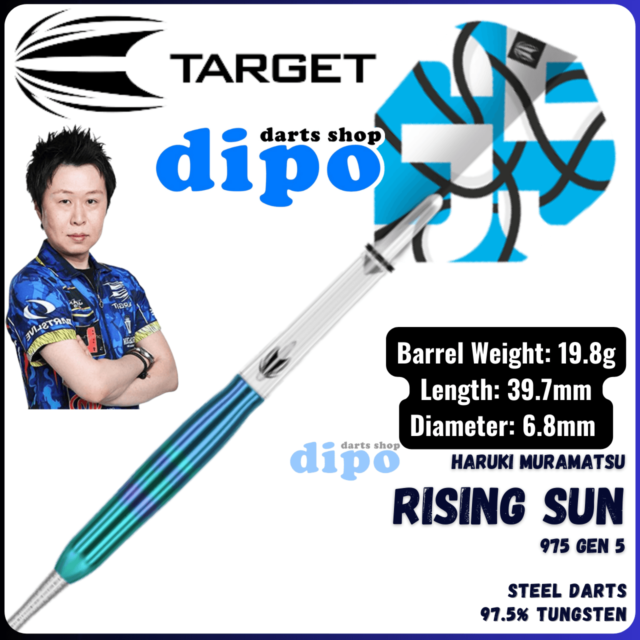 新品TARGET RISING SUN G5 975STEEL LIMITED TARGET RISING SUN Gen 5 975 (Haruki Muramatsu model