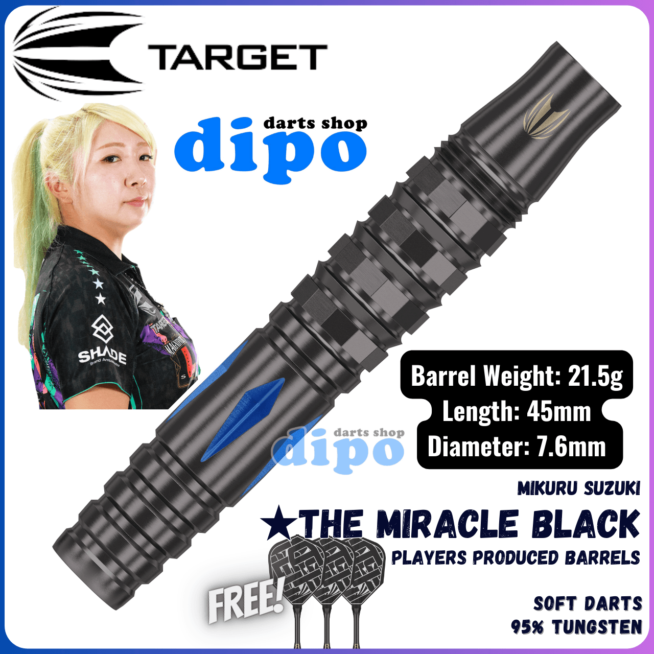 ダーツ TARGET PLAYERS PRODUCED BARRELS SOLO Limited 】TARGET PLAYERS PRODUCED BARRELS ( RISING SUN / THE