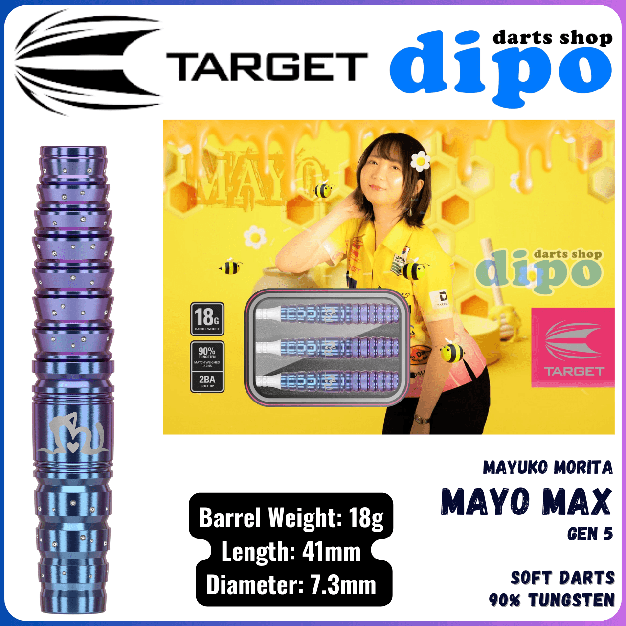 TARGET MAYO Gen 5 MAX 18g (Mayuko Morita model) - TARGET Soft TARGET MAYO Gen 5 MAX 18g (Mayuko Morita model) - TARGET Soft