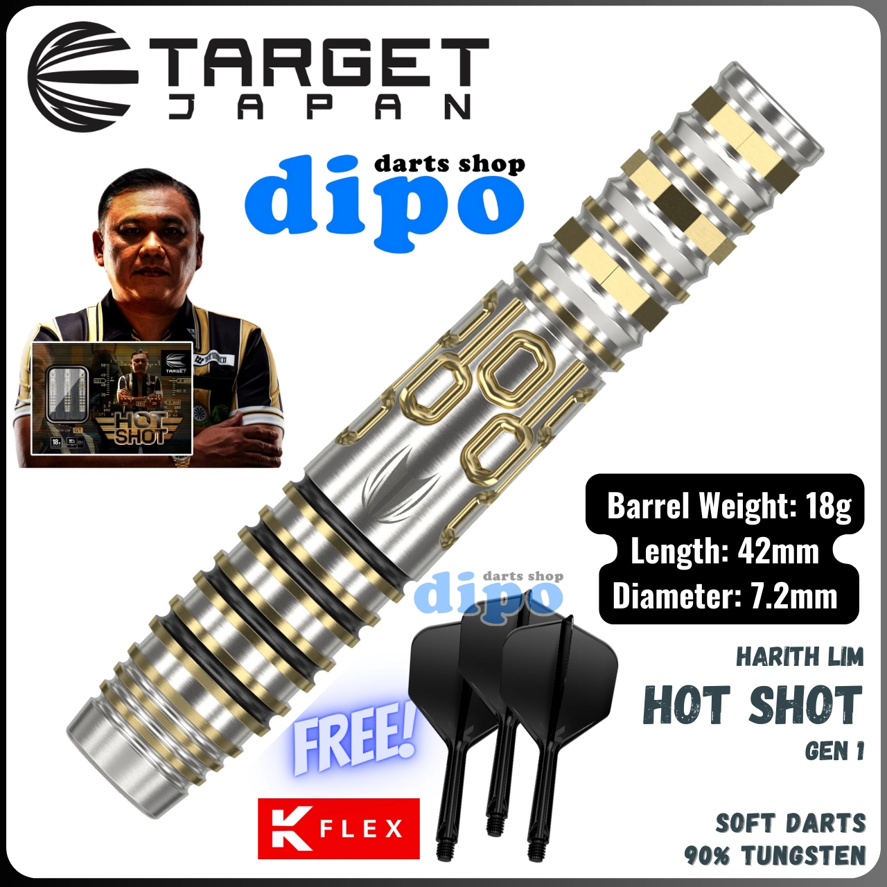 TARGET HOT SHOT ( Prime Series ) - TARGET Soft Darts | Dipo Darts Shop TARGET HOT SHOT ( Prime Series ) - TARGET Soft Darts | Dipo Darts Shop