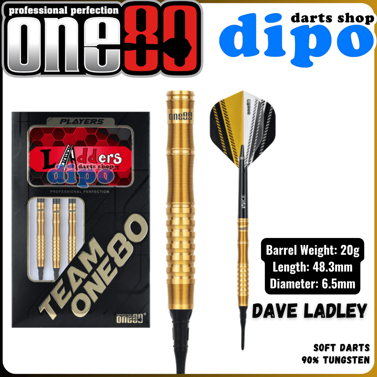 ダーツ One80 Dave Ladley 2BA 20g ダーツ One80 Dave Ladley 2BA 20g One80 LAdders Dave Ladley