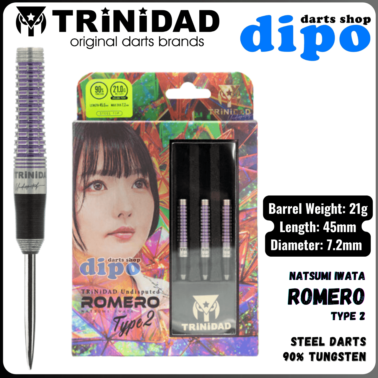 ダーツ TRINIDAD ROMERO Type 2 TRiNiDAD Undisputed ROMERO Type 2 ダーツ TRINIDAD ROMERO Type 2 TRiNiDAD Undisputed ROMERO Type 2