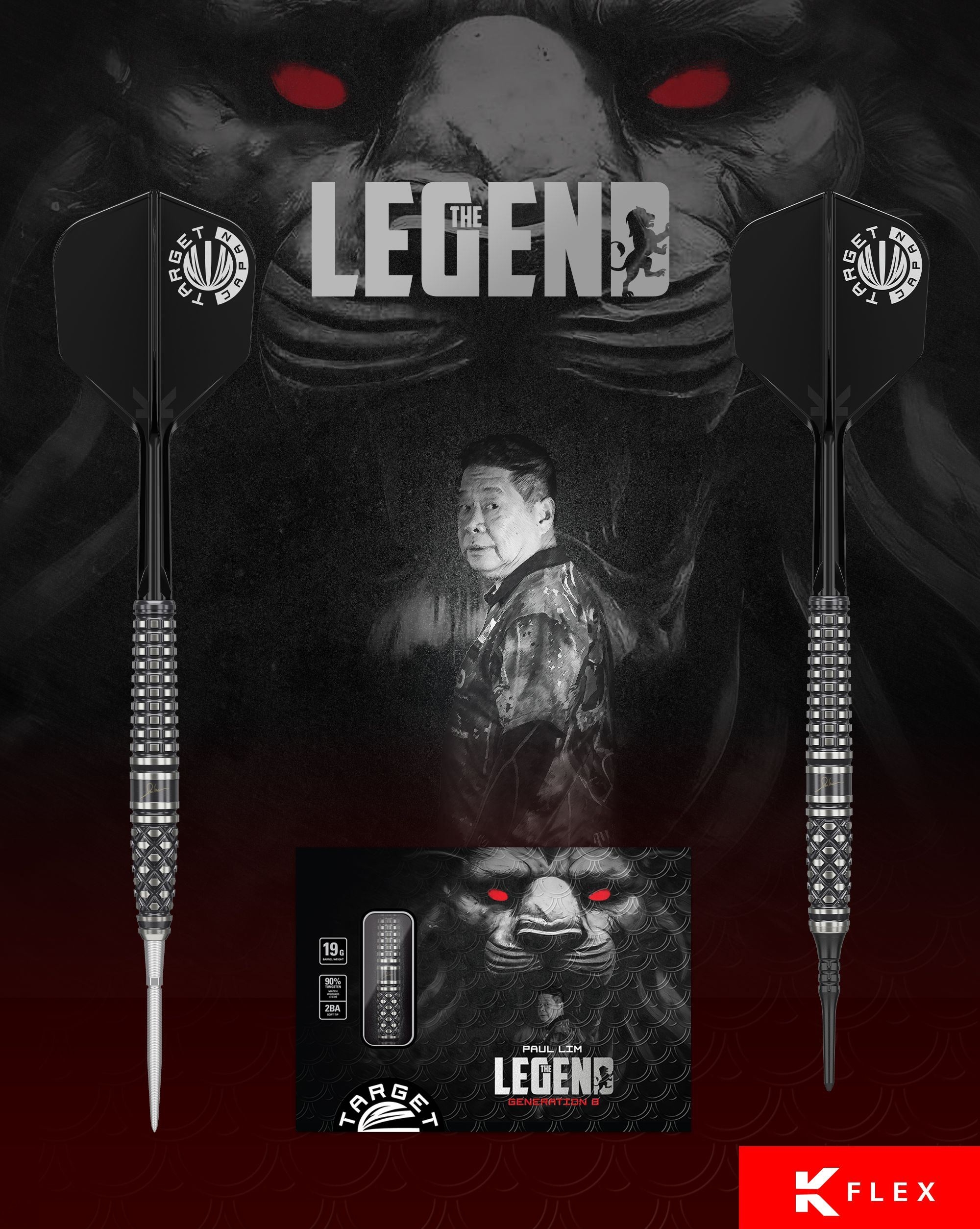 TARGET THE LEGEND Gen 8 (Paul Lim Model) - TARGET Soft Darts TARGET THE LEGEND Gen 8 (Paul Lim Model) - TARGET Soft Darts