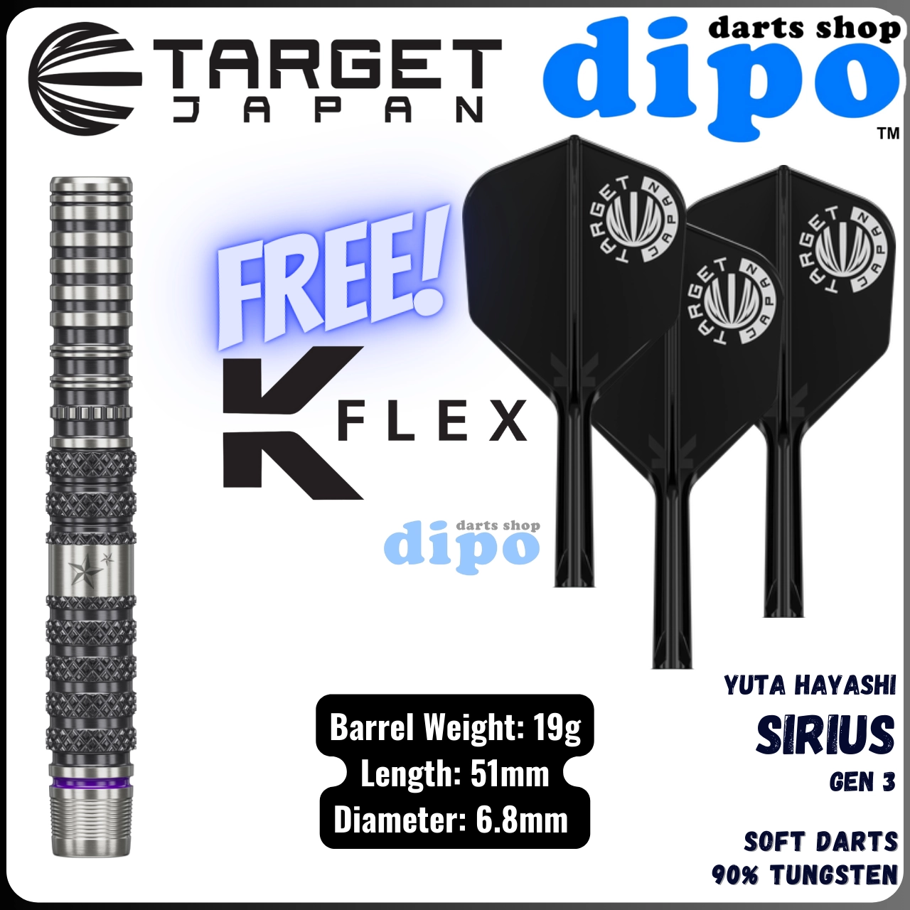 TARGET SIRIUS Gen 3 ( YUTA HAYASHI Prime Series ) - TARGET Soft TARGET SIRIUS Gen 3 ( YUTA HAYASHI Prime Series ) - TARGET Soft