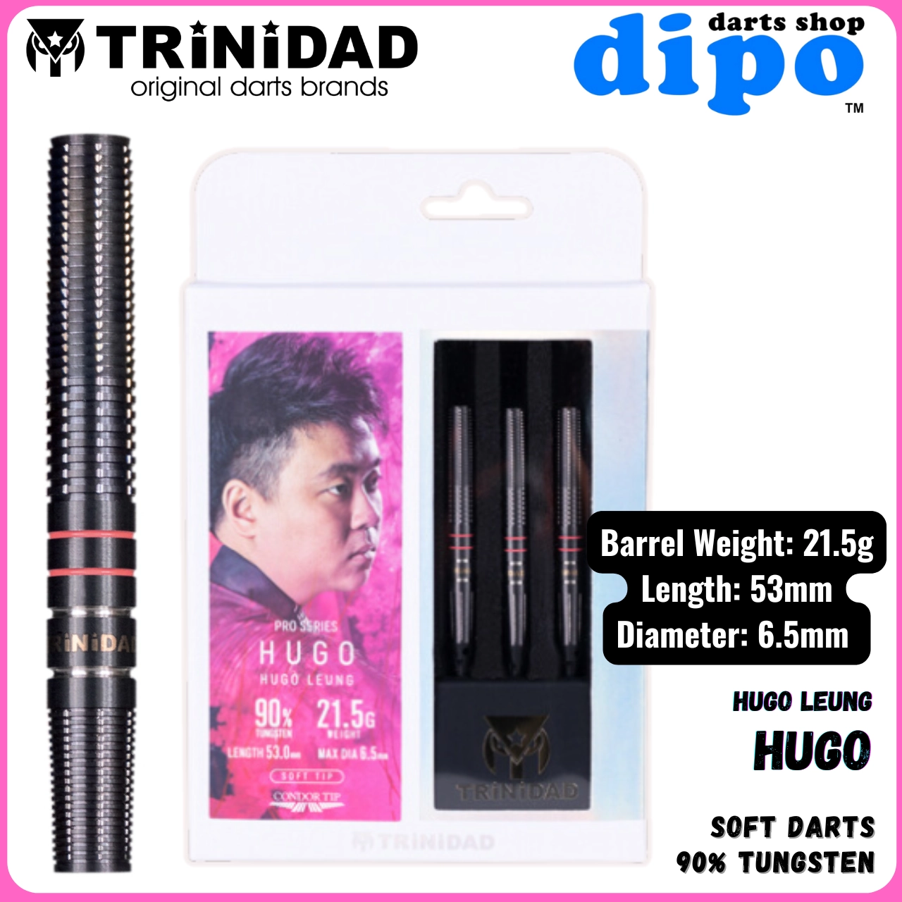 TRiNiDAD HUGO ( Hugo Leung model ) - TRiNiDAD Soft Darts | Dipo TRiNiDAD HUGO ( Hugo Leung model ) - TRiNiDAD Soft Darts | Dipo