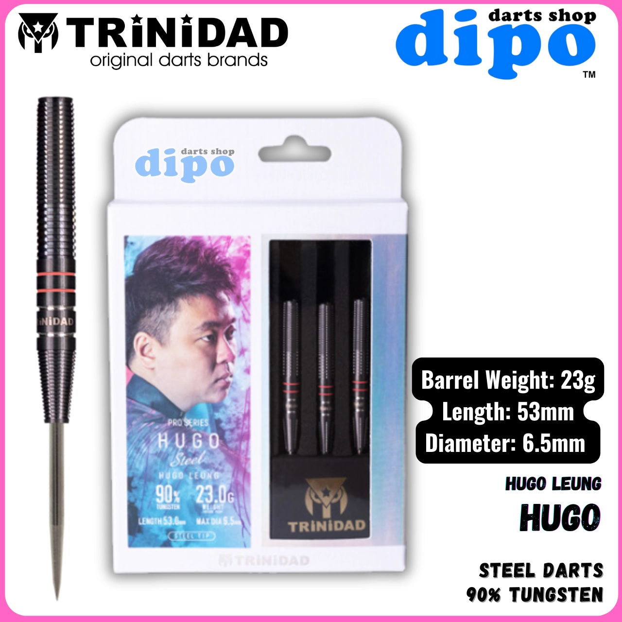 TRiNiDAD HUGO ( Hugo Leung model ) - TRiNiDAD Steel Darts | Dipo TRiNiDAD HUGO ( Hugo Leung model ) - TRiNiDAD Steel Darts | Dipo