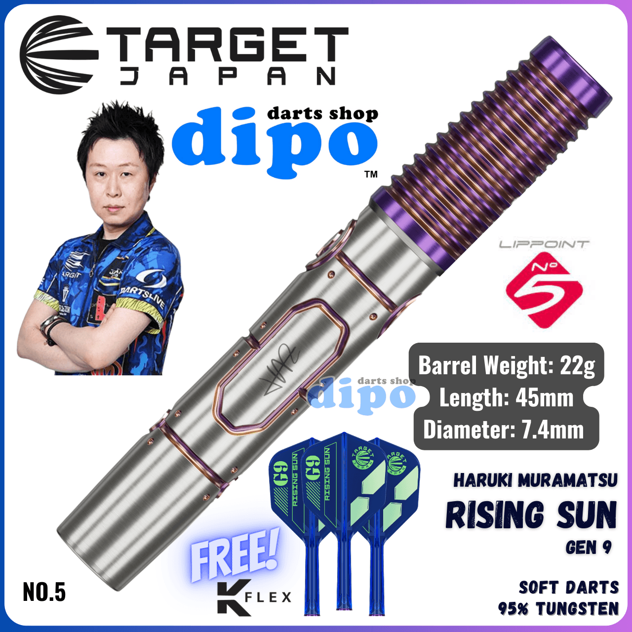 TARGET RISING SUN Gen 9 (Haruki Muramatsu model) - Target Soft TARGET RISING SUN Gen 9 (Haruki Muramatsu model) - Target Soft