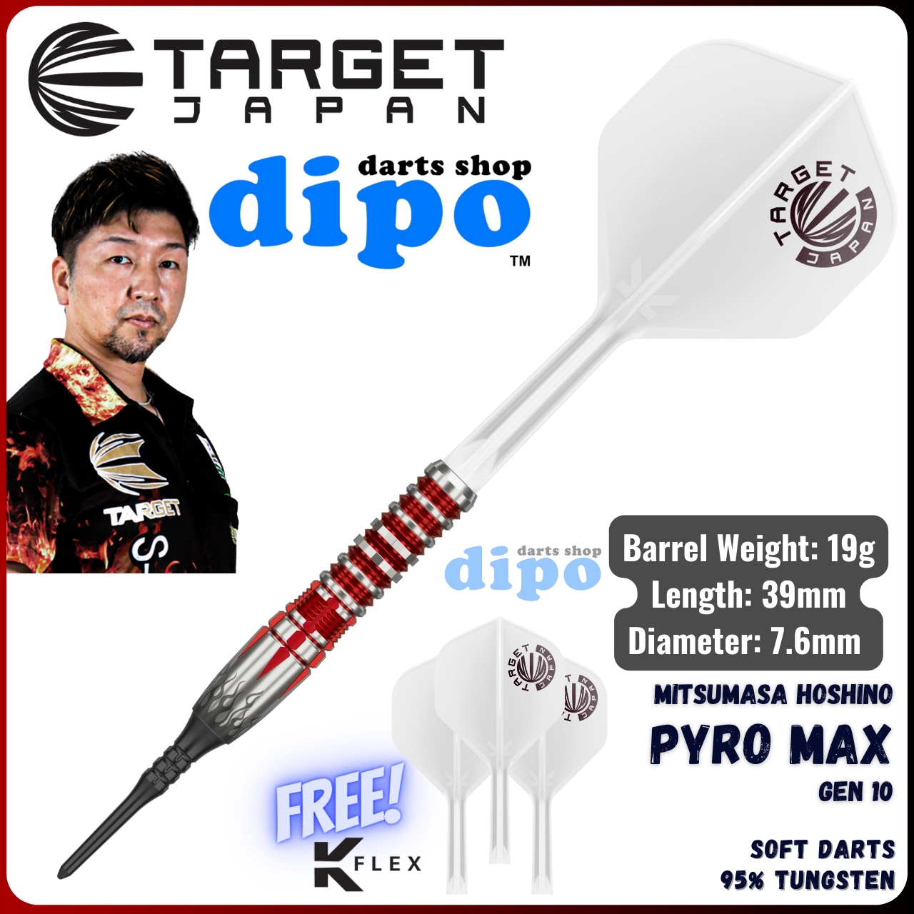TARGET PYRO Gen 10 MAX 19g (Mitsumasa Hoshino model) - TARGET Soft TARGET PYRO Gen 10 MAX 19g (Mitsumasa Hoshino model) - TARGET Soft