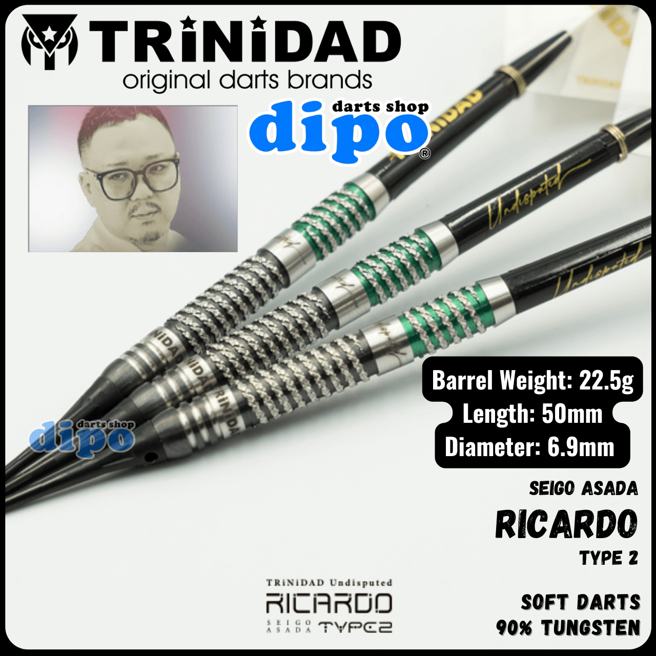 ダーツ TRiNiDAD Undisputed RICARDO2 TRiNiDAD Undisputed RICARDO Type 2 ( Seigo Asada model