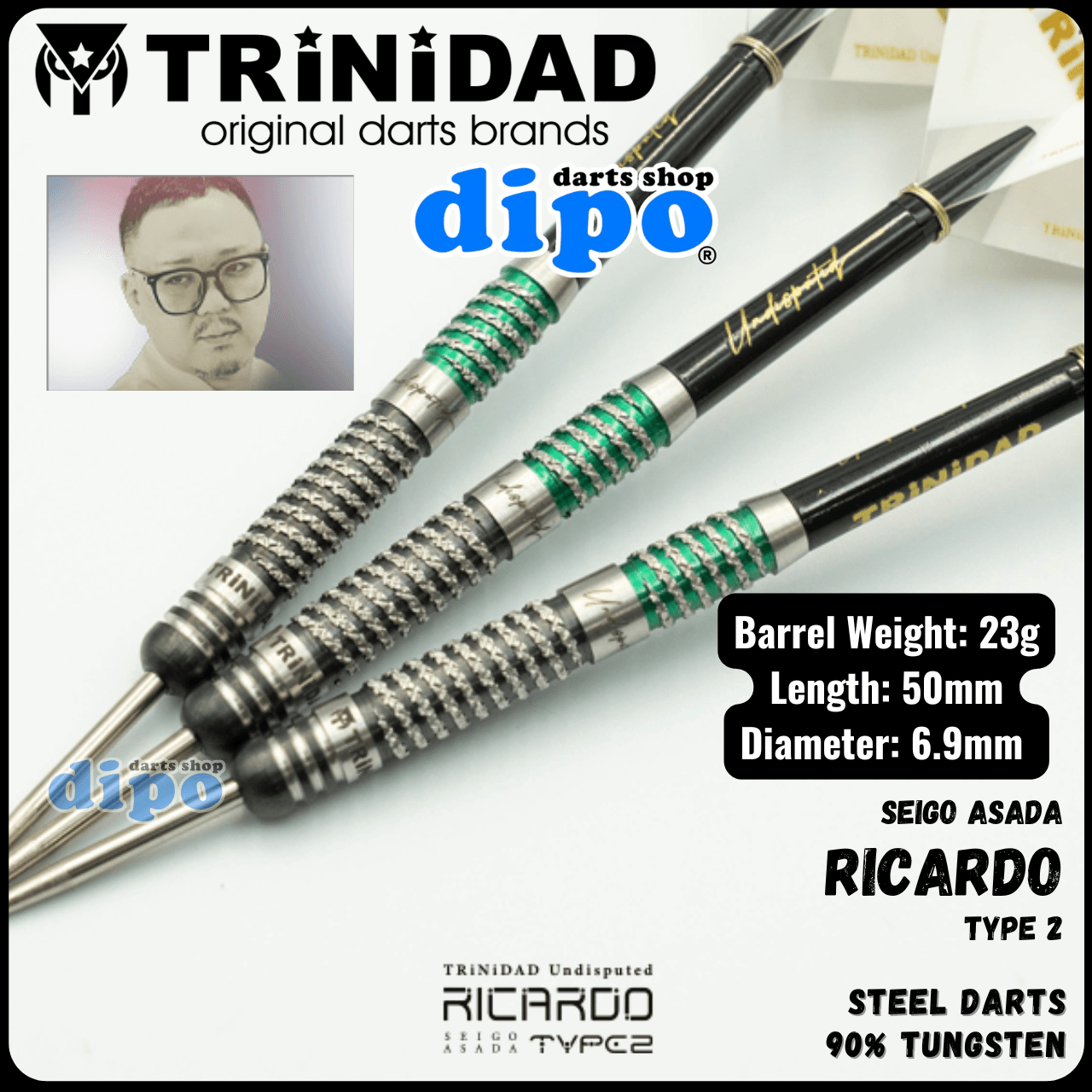 ダーツ TRiNiDAD Undisputed RICARDO2 TRiNiDAD Undisputed RICARDO Type 2 ( Seigo Asada model