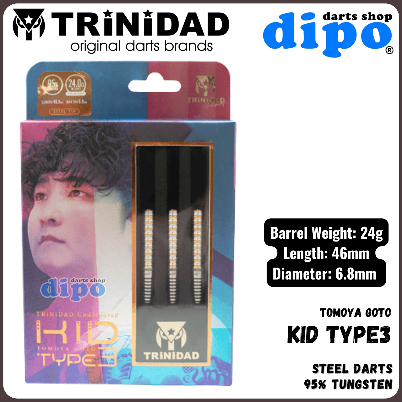 ダーツ TRiNiDAD KID type3 2BA TRiNiDAD】Undisputed KID TYPE3 ダーツ TRiNiDAD KID type3 2BA TRiNiDAD】Undisputed KID TYPE3