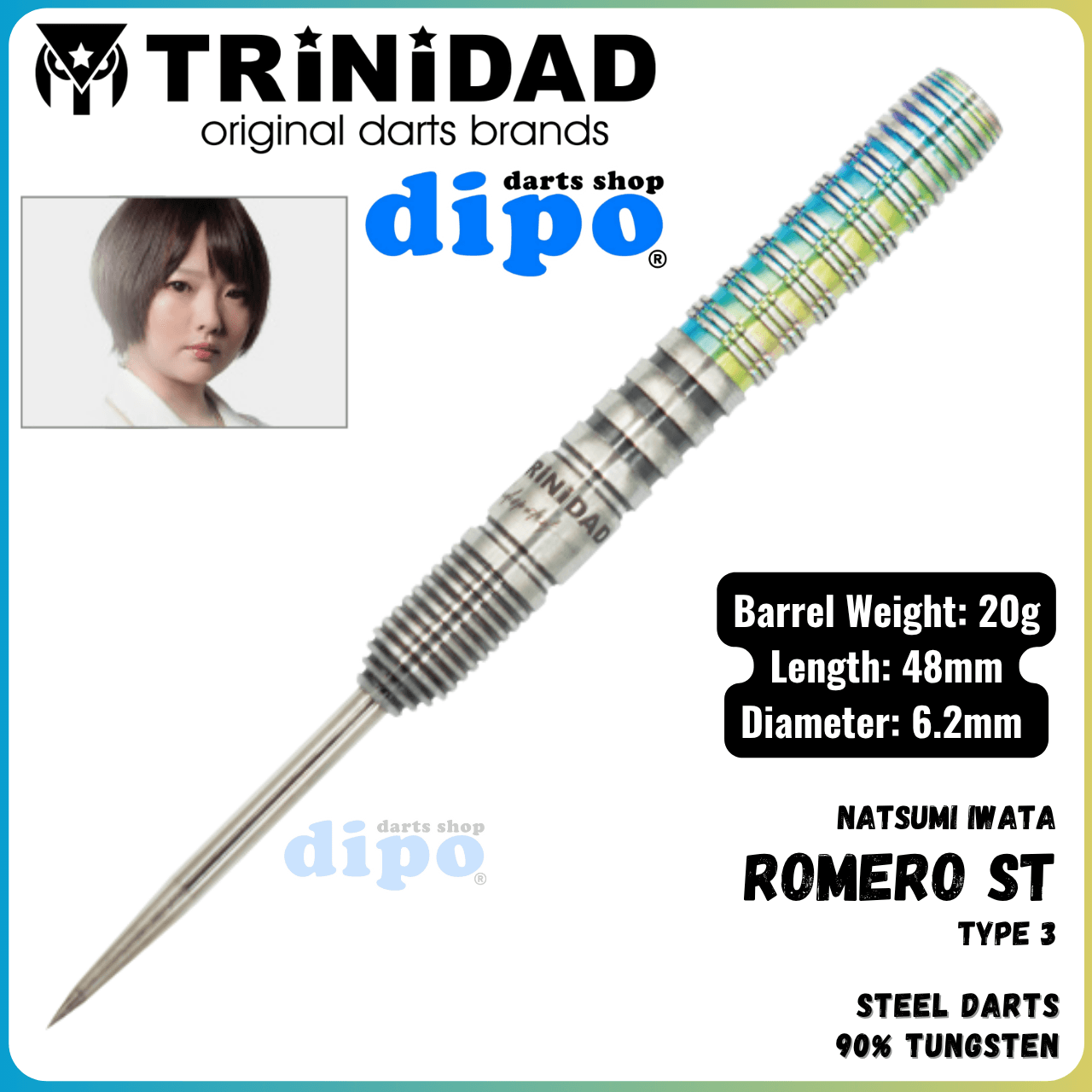 ダーツ TRINIDAD ROMERO TYPE3 ST TRiNiDAD Undisputed ROMERO Type 3 ST ( Natsumi Iwata model