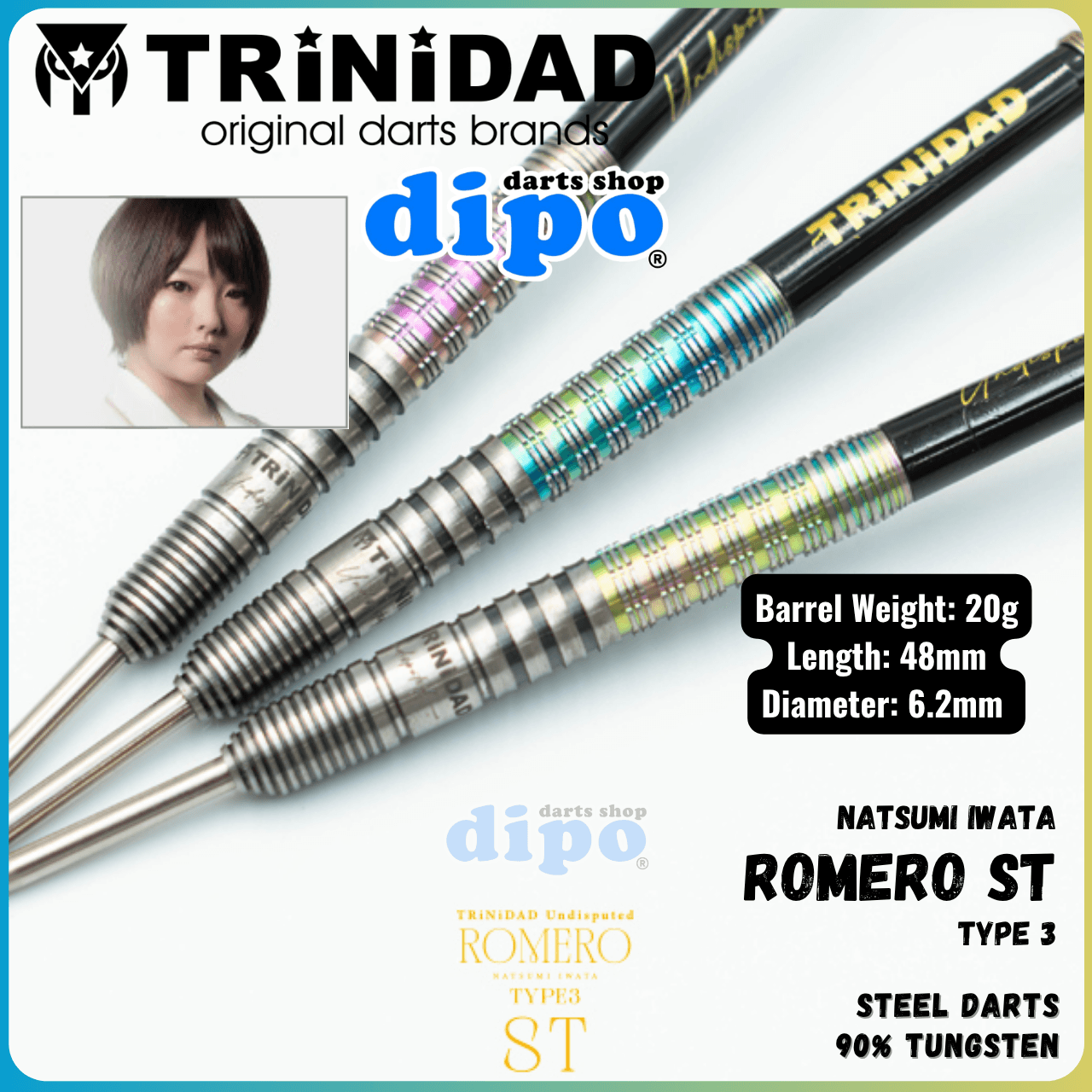 ダーツ TRiNiDAD THE 2024 ROMERO Type3 2BA TRiNiDAD Undisputed ROMERO Type 3 ST ( Natsumi Iwata model