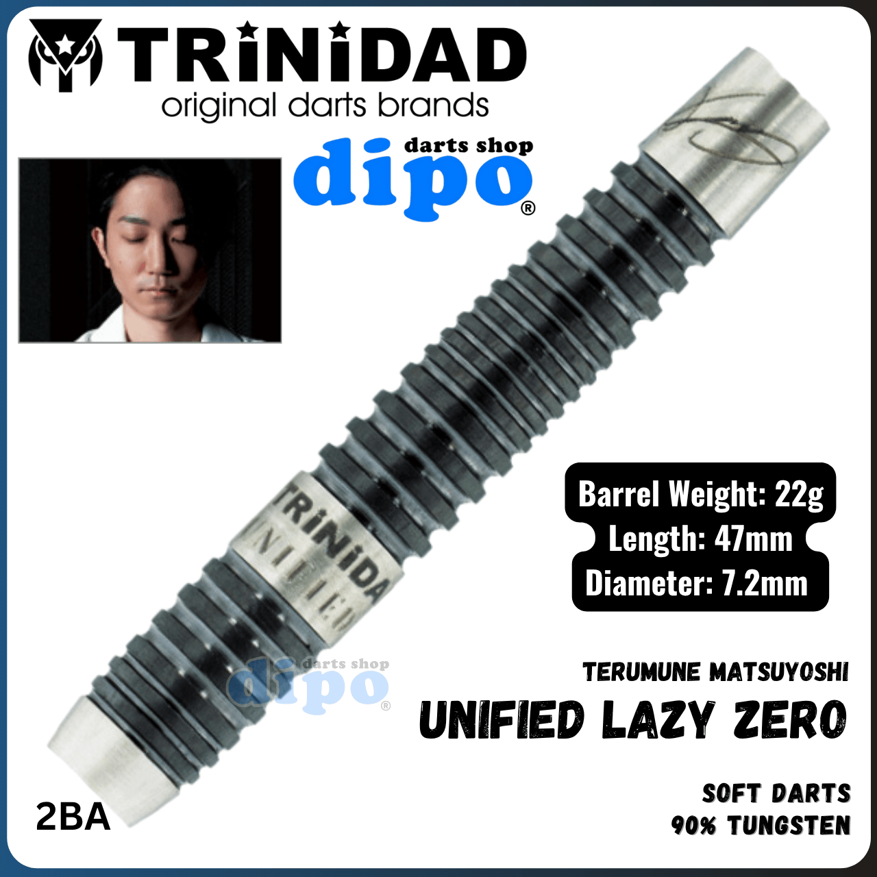 ダーツ TRiNiDAD LAZY Akimune Matsuyoshi Model TRiNiDAD UNIFIED LAZY ZERO ( Akimune Matsuyoshi model