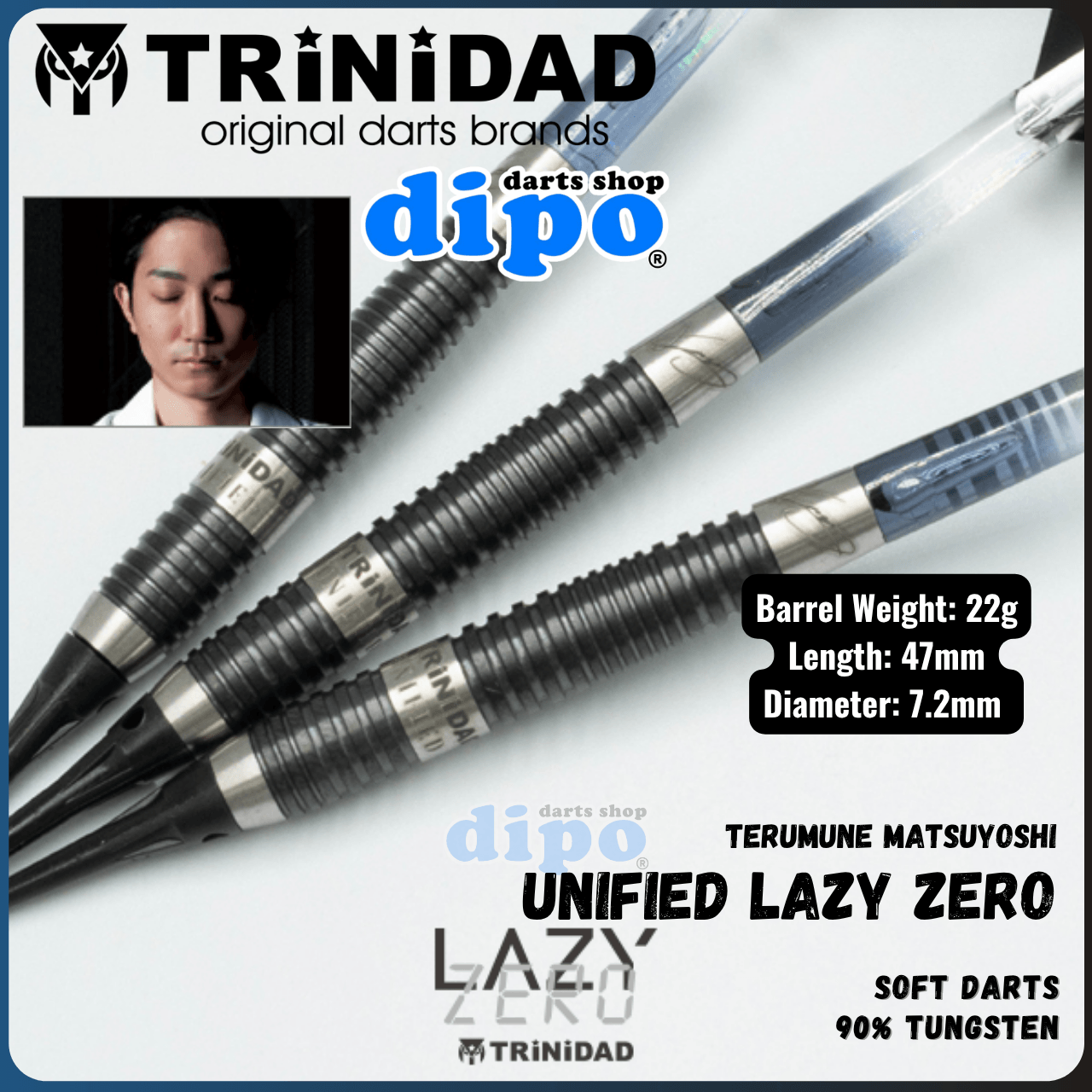 ダーツ TRiNiDAD LAZY ZERO TRiNiDAD UNIFIED LAZY ZERO ( Akimune Matsuyoshi model