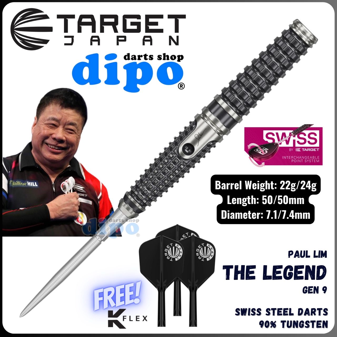 TARGET THE LEGEND Gen 9 (Paul Lim Model) - TARGET Swiss Steel TARGET THE LEGEND Gen 9 (Paul Lim Model) - TARGET Swiss Steel