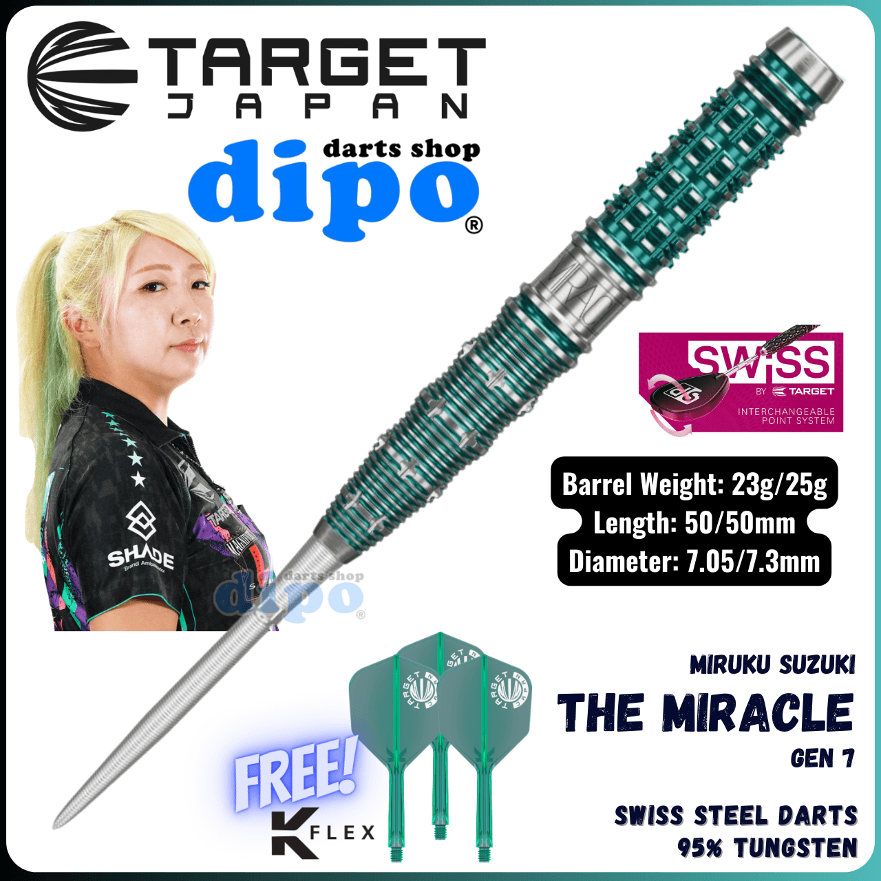 TARGET THE MIRACLE Gen 7 (Mikuru Suzuki Model) - TARGET Swiss TARGET THE MIRACLE Gen 7 (Mikuru Suzuki Model) - TARGET Swiss