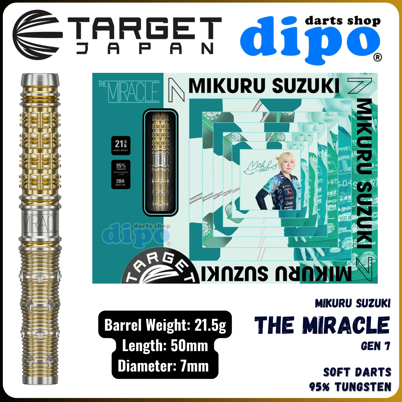 Limited 】 TARGET THE MIRACLE Gen 7 (Mikuru Suzuki Model) - TARGET Limited 】 TARGET THE MIRACLE Gen 7 (Mikuru Suzuki Model) - TARGET
