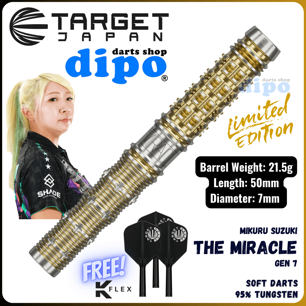 Limited 】 TARGET THE MIRACLE Gen 7 (Mikuru Suzuki Model) - TARGET Limited 】 TARGET THE MIRACLE Gen 7 (Mikuru Suzuki Model) - TARGET