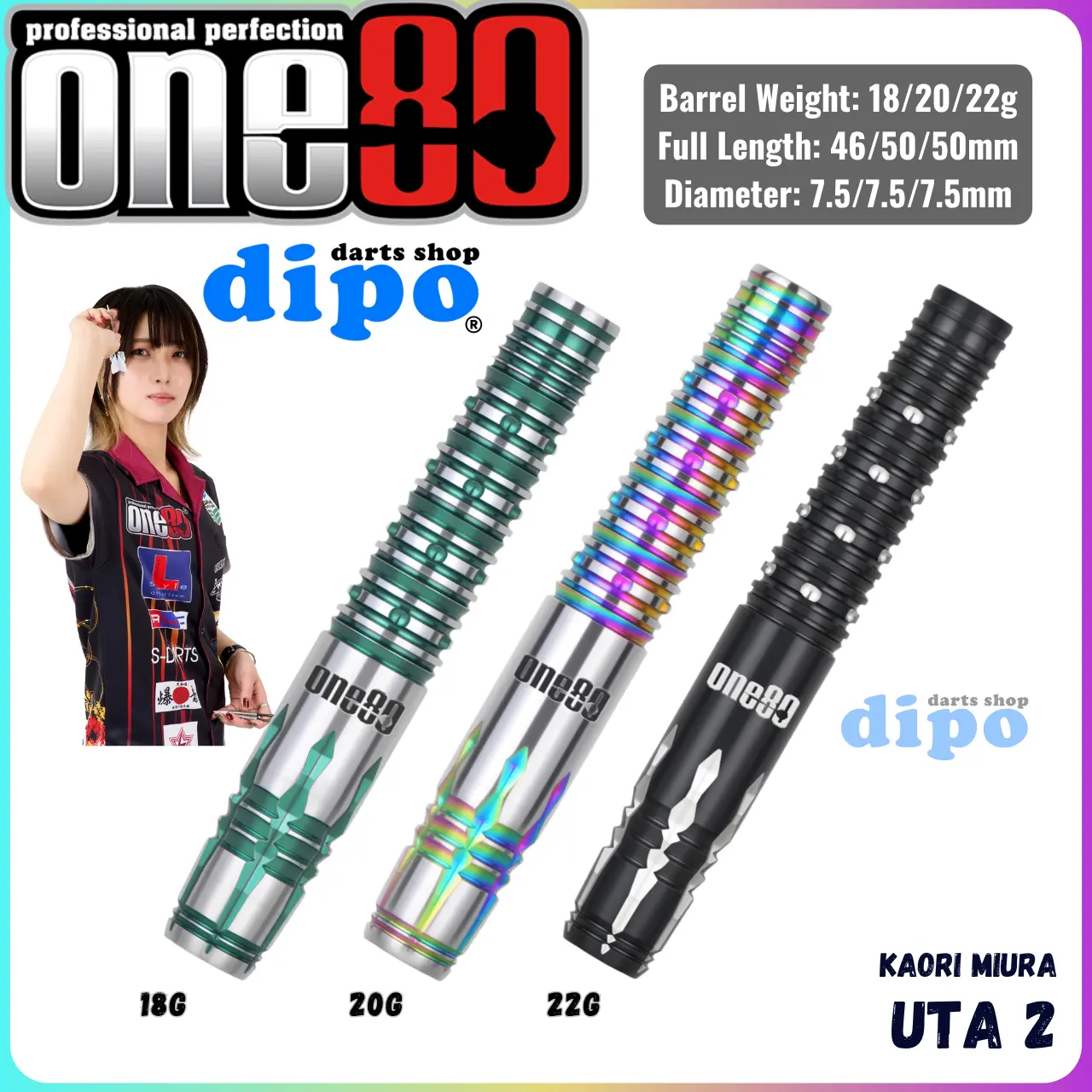 ONE80 UTA 2 (KAORI MIURA Model) - ONE80 Soft Darts | Dipo Darts Shop ONE80 UTA 2 (KAORI MIURA Model) - ONE80 Soft Darts | Dipo Darts Shop
