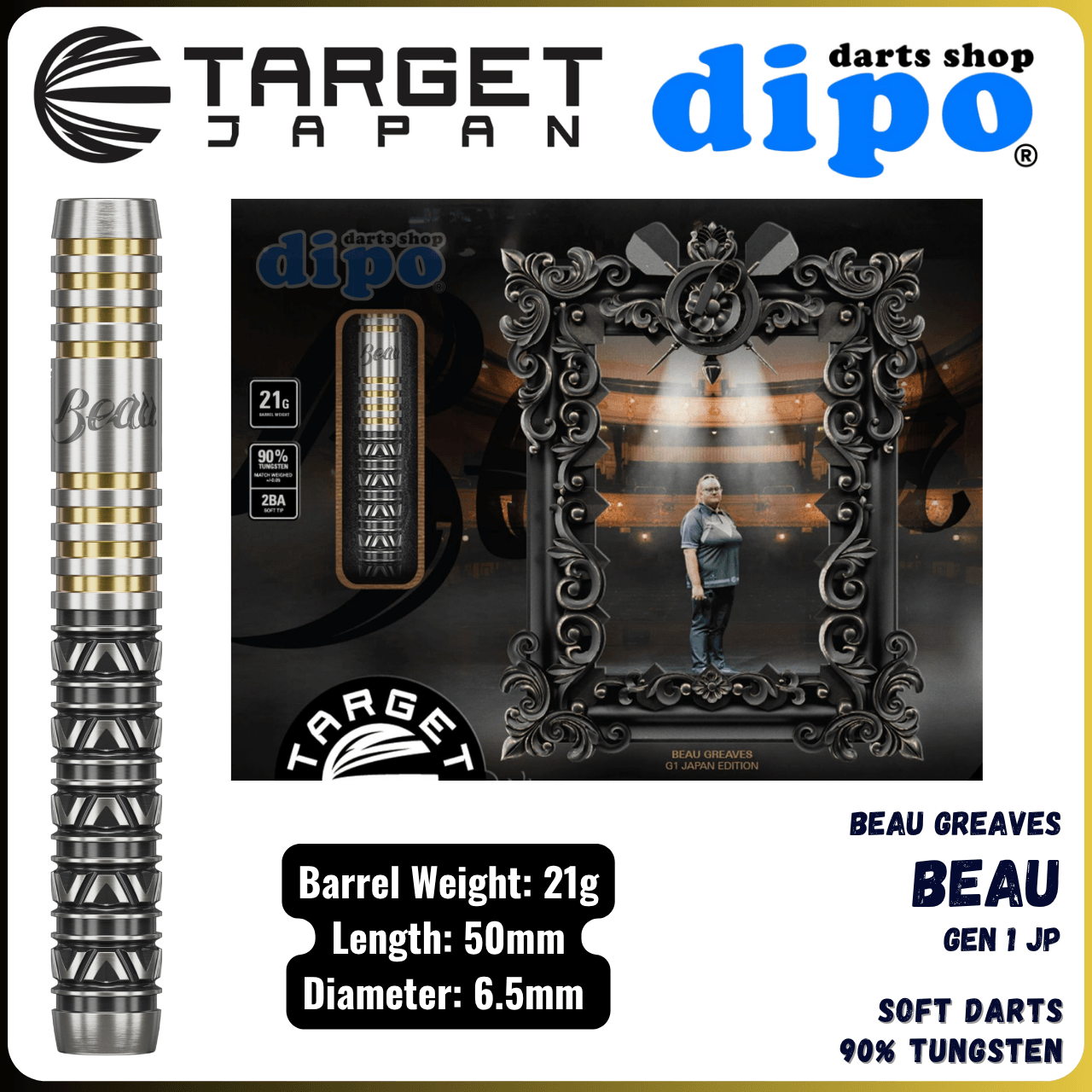 TARGET BEAU GREAVES JAPAN EDITION - TARGET Soft Darts | Dipo TARGET BEAU GREAVES JAPAN EDITION - TARGET Soft Darts | Dipo