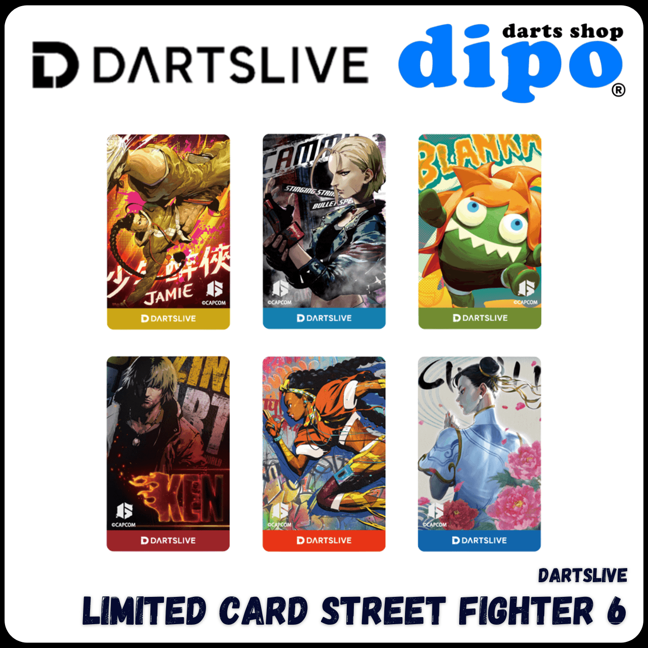 LIMITED 】 DARTSLIVE Card Street Fighter 6 - DARTSLIVE Card | Dipo LIMITED 】 DARTSLIVE Card Street Fighter 6 - DARTSLIVE Card | Dipo