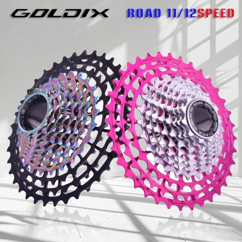GOLDIX Ultralight Road Bike Pink Freewheel 11/12Speed 28-36T GOLDIX Ultralight Road Bike Pink Freewheel 11/12Speed 28-36T