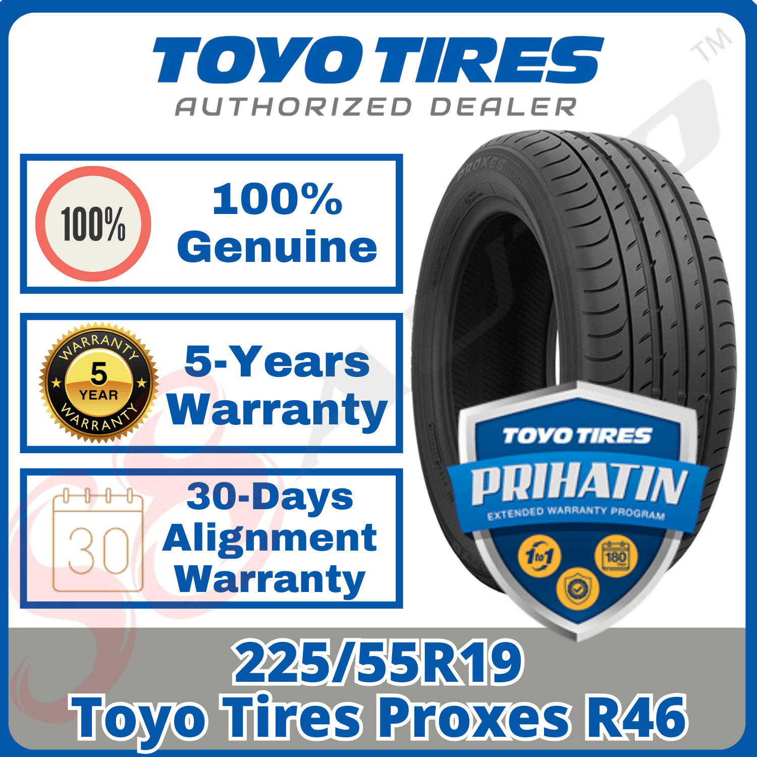 225/55R19 Toyo Tires Proxes R46 (Malaysia) | S8 Auto 225/55R19 Toyo Tires Proxes R46 (Malaysia) | S8 Auto